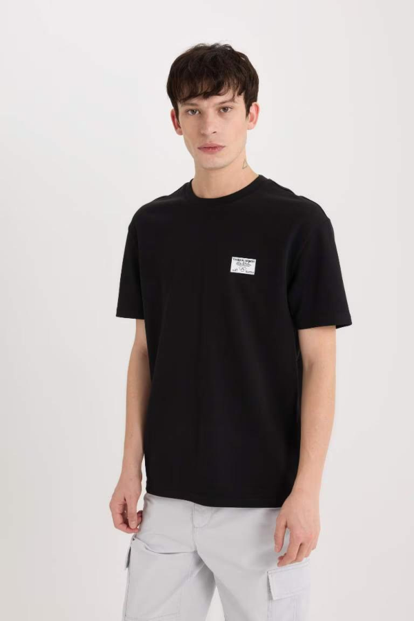Resim Defacto Erkek  T-shirt D5516AX/BK81