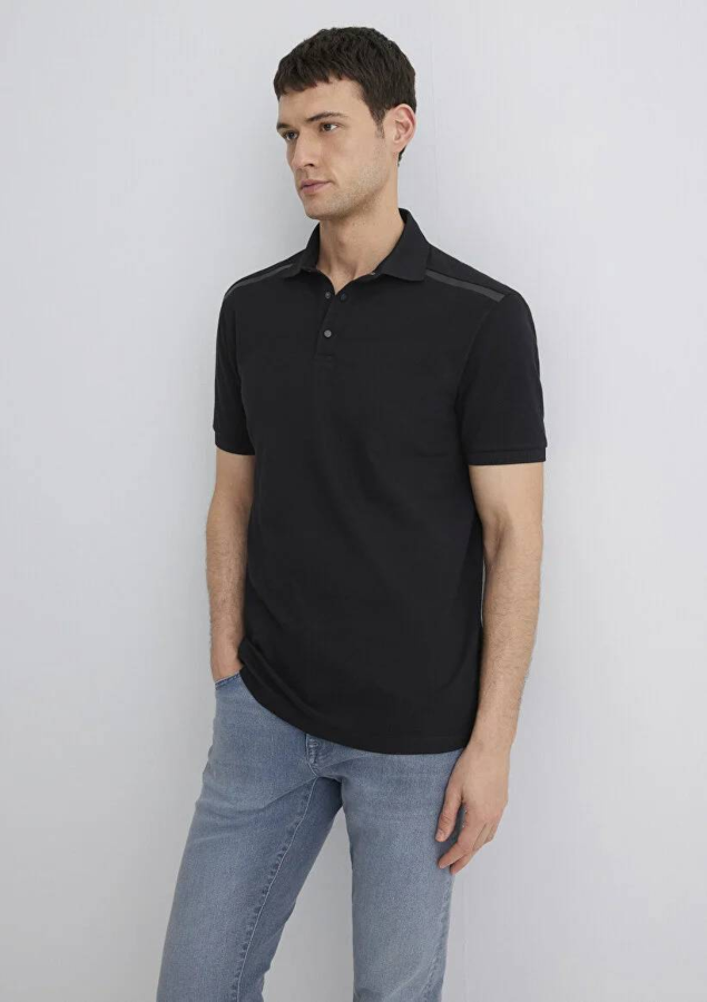 Resim Mavi Regular Erkek  T-shirt M0611536-900