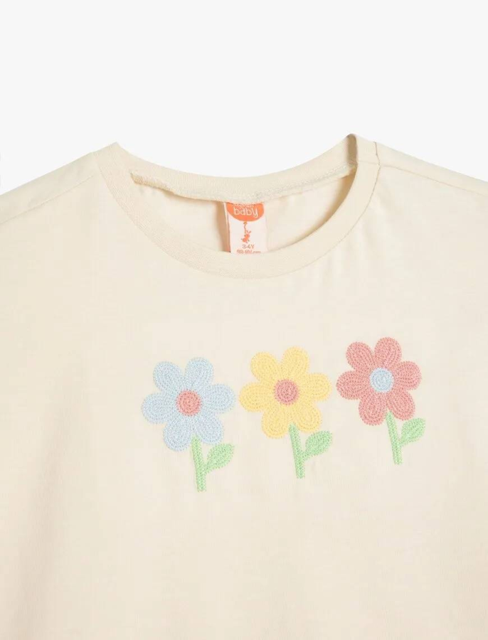 Resim Koton Kız Bebek T-shirt 5SMG10093AK