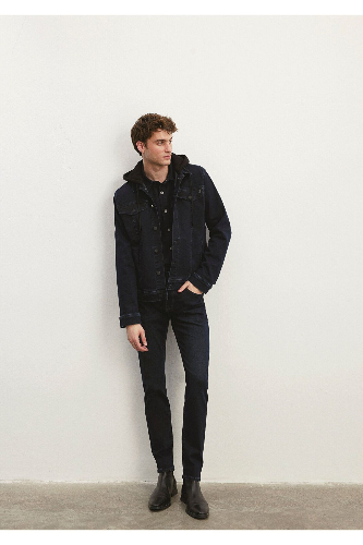 Resim Mavi Erkek Skinny Jean Pantolon M0042235208