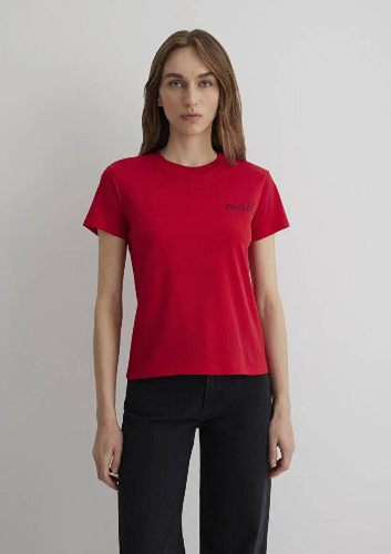 Resim Mavi Semi Slim Kadın  T-shirt M1612962-82054