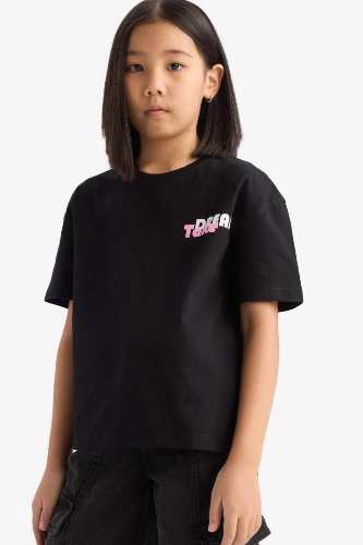 Resim Defacto Kız Çocuk Kısa Kol T-shirt E0354A8BK81