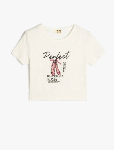 Resim Koton Kız Çocuk T-shirt 5SKG10237AK
