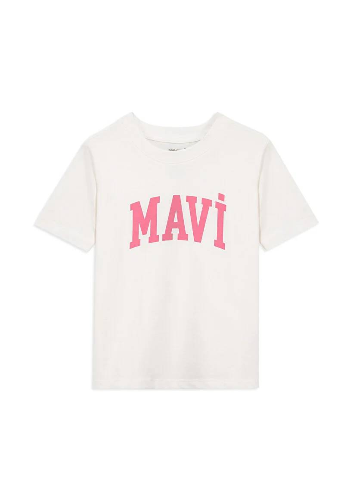 Resim Mavi Logo Kız Çocuk T-shirt M7610109-70057