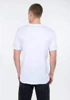 Resim Mavi Basıc Erkek T-Shirt M0610360-620
