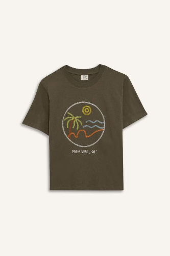 Resim Defacto Erkek Çocuk Kısa Kol T-shirt E0964A8KH261