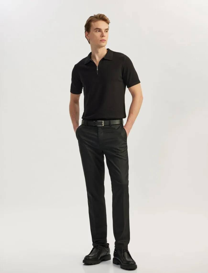 Resim Koton Erkek Triko T-Shirt 5SAM70047HT