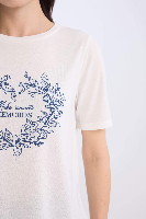 Resim Defacto Kadın Kısa Kol T-shirt E3026AX/ER105