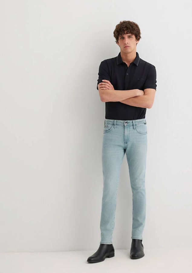 Resim Mavi Skinny Erkek  Jean Pantolon M0042489802