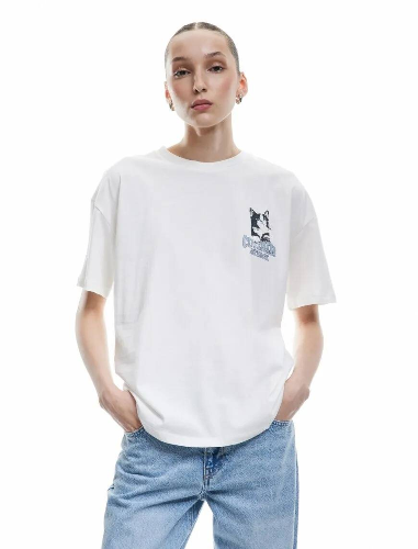 Resim Koton Kadın T-shirt 5SAL10801IK