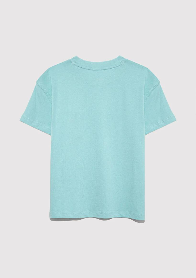 Resim Mavi Jenerik Kız Çocuk T-Shirt M7610386-71748