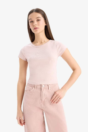 Resim Defacto Kadın T-shirt E0288AXBR476