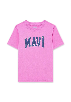 Resim Mavi Logo Kız Çocuk T-shirt M7610109-71033