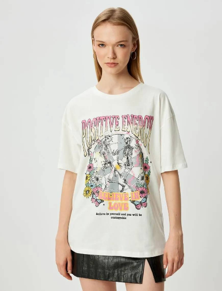 Resim Koton Kadın T-shirt 5SAL10018IK