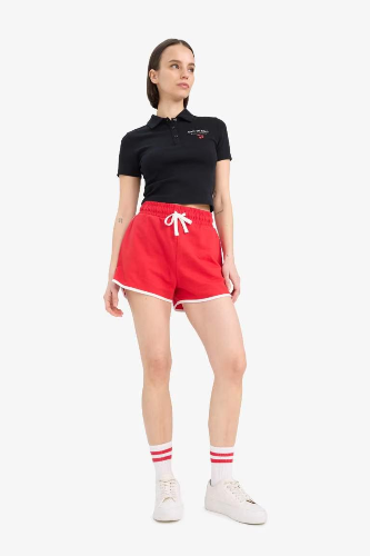 Resim Defacto Kadın Kısa Kol T-shirt D1095AX/BK81