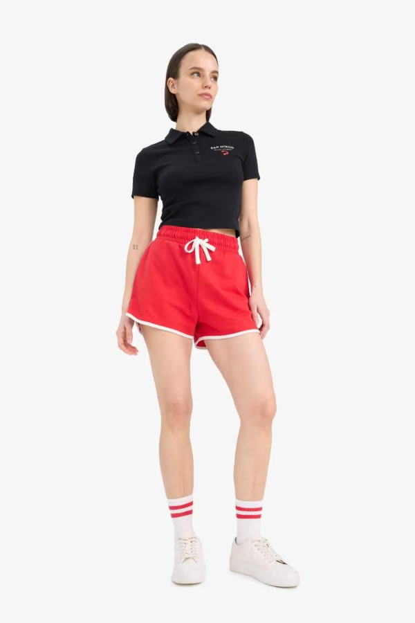 Resim Defacto Kadın Kısa Kol T-shirt D1095AX/BK81
