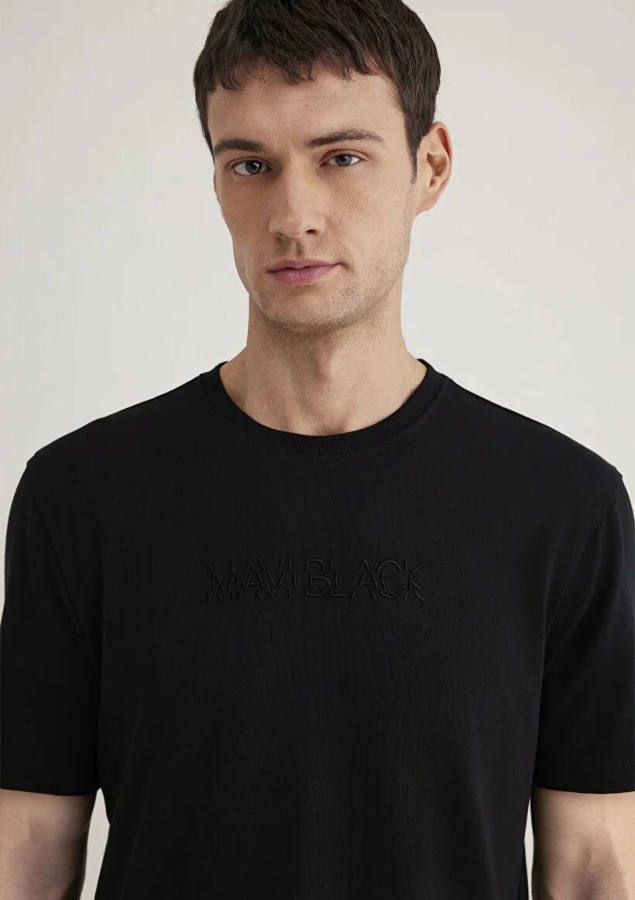 Resim Mavi Regular Erkek  T-shirt M0612644-900