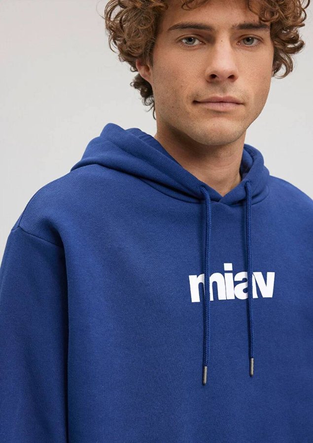 Resim Mavi Erkek Sweat