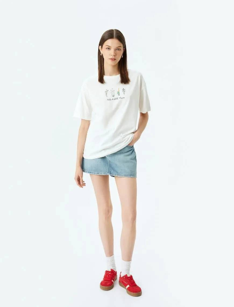 Resim Koton Kadın T-shirt 5SAL10094IK