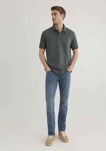 Resim Mavi Polo Erkek T-Shirt M0612520-71598