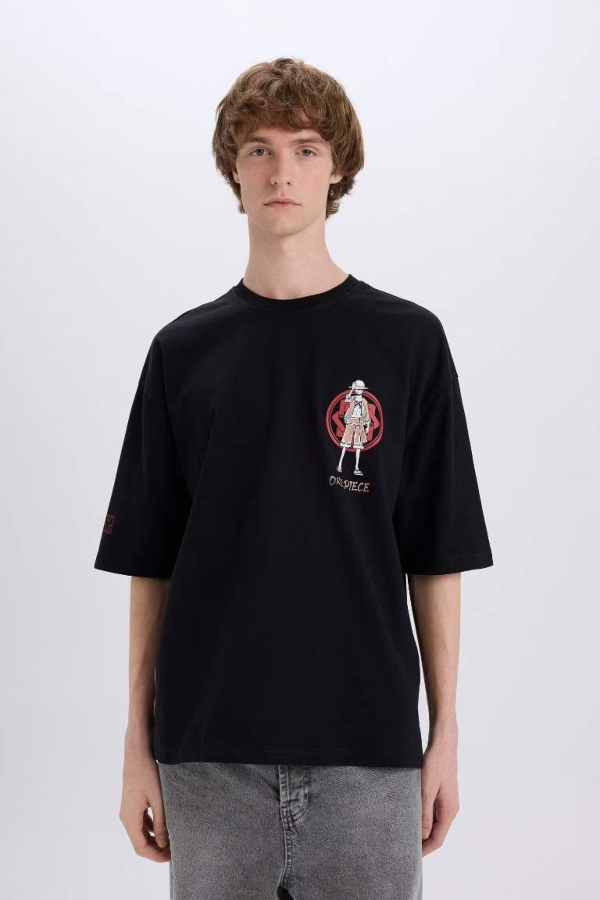 Resim Defacto Erkek  T-shirt B5528AX/BK81