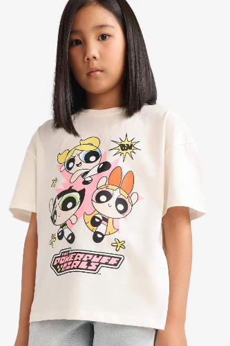 Resim Defacto Kız Çocuk Kısa Kol T-shirt E6512A8ER99
