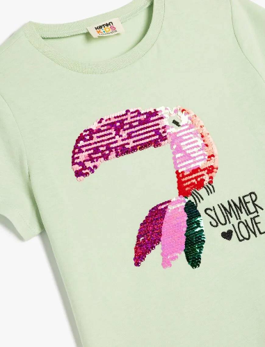 Resim Koton Kız Çocuk T-shirt 5SKG10055AK