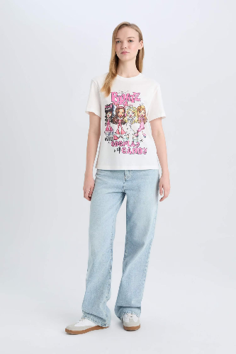 Resim Defacto Kadın Kısa Kol T-shirt D9112AXWT32