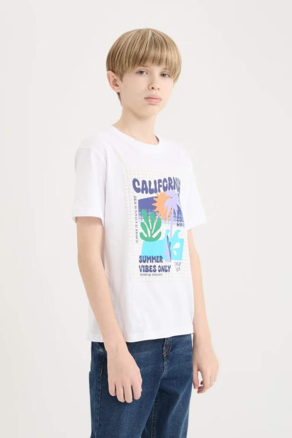 Resim Defacto Erkek Çocuk Kısa Kol T-shirt E0093A8WT34