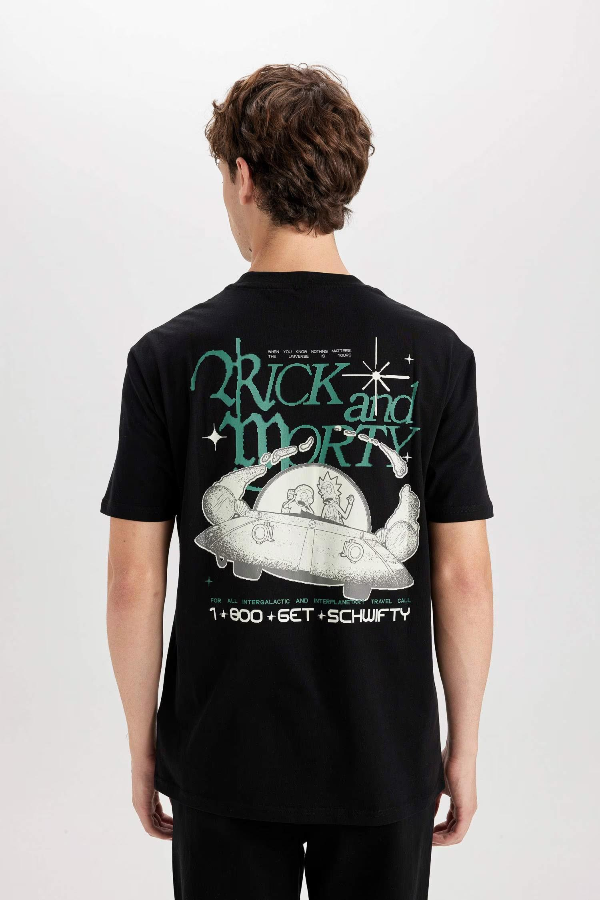 Resim Defacto Erkek  T-shirt D5467AX/BK81