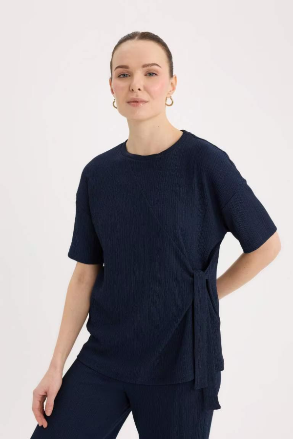 Resim Defacto Kadın T-shirt D5446AX/NV256