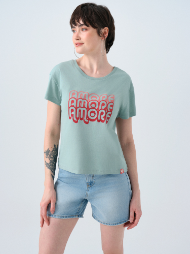 Resim Loft Kadın Regular Fit T-Shirt Lf2038918
