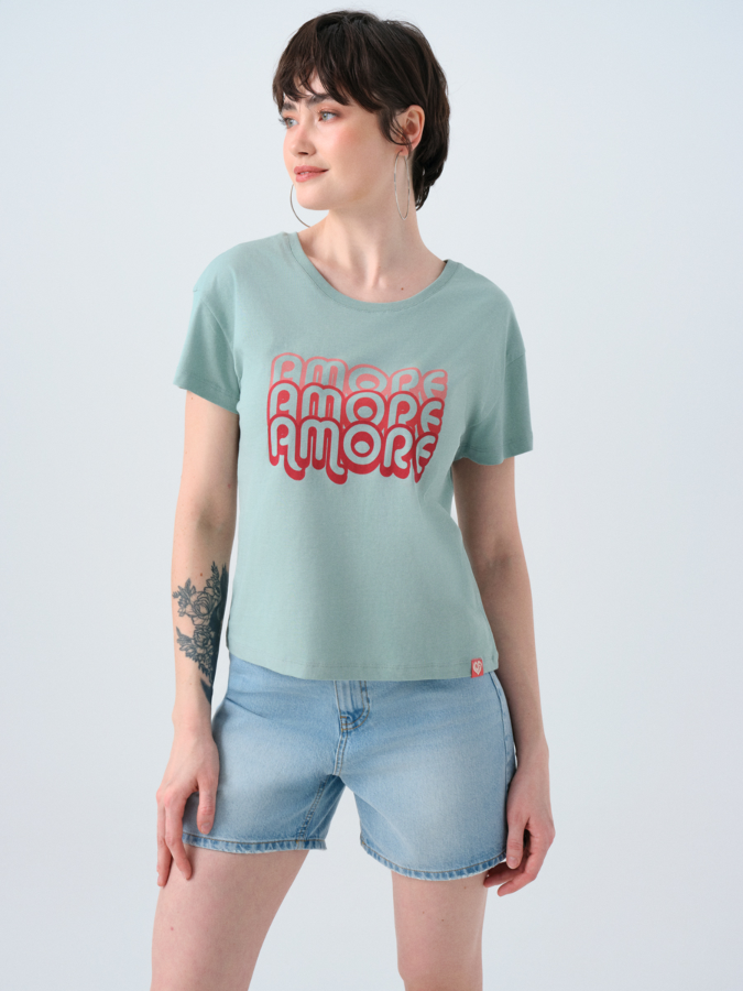 Resim Loft Kadın Regular Fit T-Shirt Lf2038918