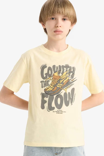 Resim Defacto Erkek Çocuk Kısa Kol T-shirt E6312A8YL487