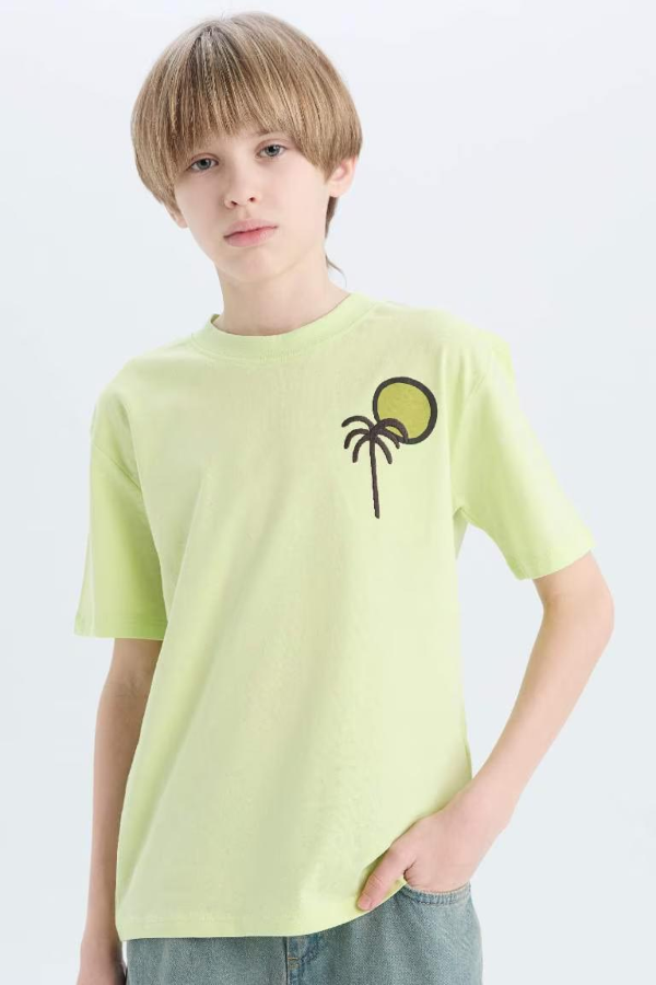 Resim Defacto Erkek Çocuk Kısa Kol T-shirt E0967A8GN404