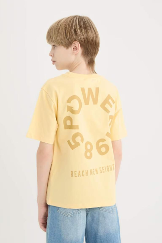 Resim Defacto Erkek Çocuk Kısa Kol T-shirt D8493A8YL495