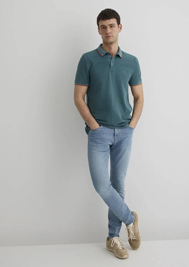 Resim Mavi Polo Erkek T-Shirt M065920-30708