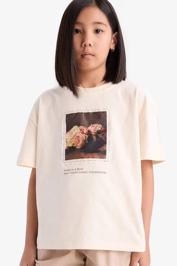 Resim Defacto Kız Çocuk T-shirt D9270A8/ER83