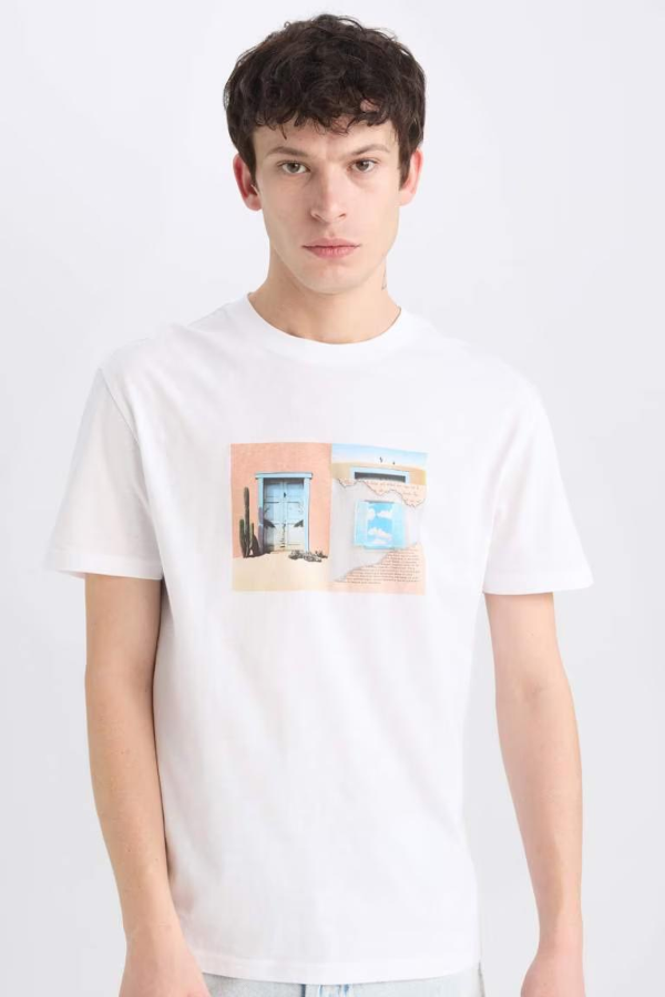 Resim Defacto Erkek  T-shirt E0584AXWT34