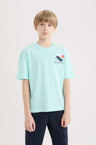 Resim Defacto Erkek Çocuk Kısa Kol T-shirt B6165A8TR502