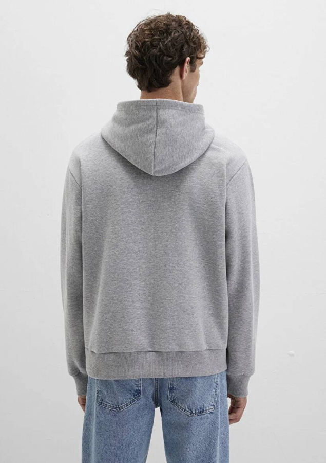 Resim Mavi Kapüşonlu Erkek Sweat M0S10413-80018