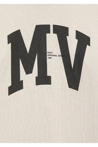 Resim Mavi Mv Logo Erkek Çocuk T-shirt M6610213-70144