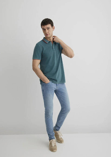 Resim Mavi Polo Erkek T-Shirt M065920-30708