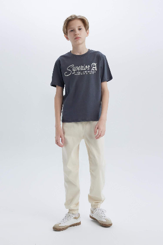 Resim Defacto Erkek Çocuk T-shirt D9256A8/AR58