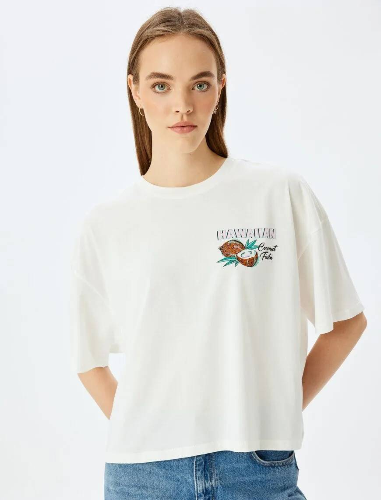Resim Koton Kadın T-shirt 5SAL10244IK