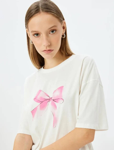 Resim Koton Kadın T-shirt 5SAL10128IK