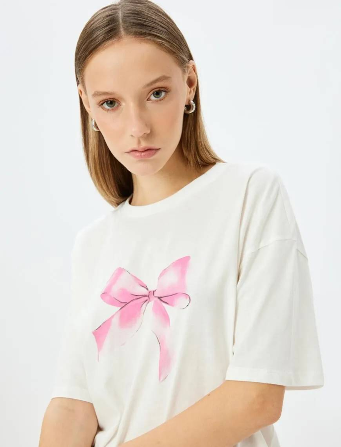 Resim Koton Kadın T-shirt 5SAL10128IK