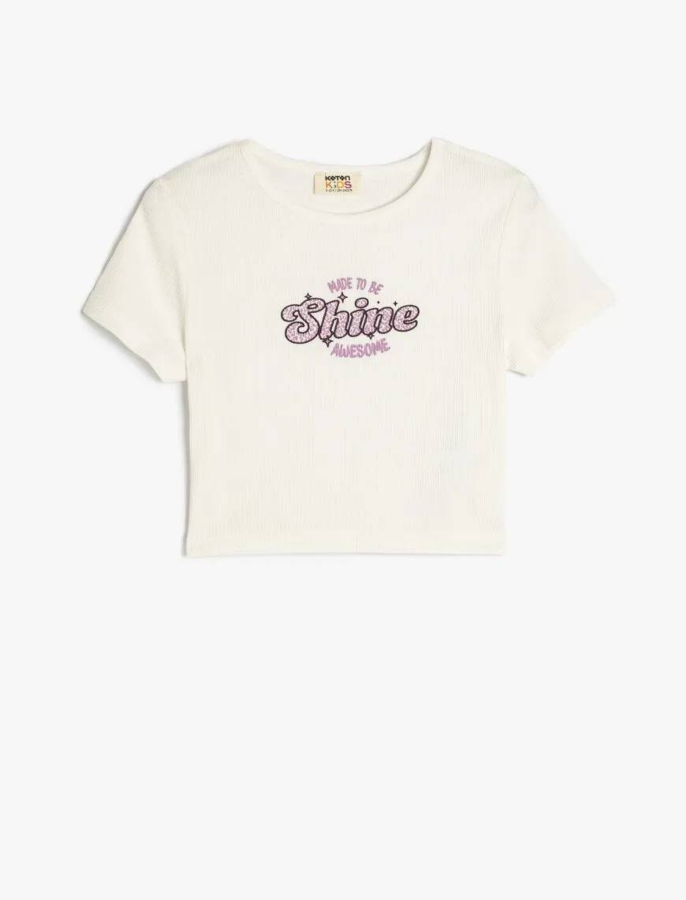 Resim Koton Kız Çocuk Kısa Kol T-shirt 5SKG10268AK
