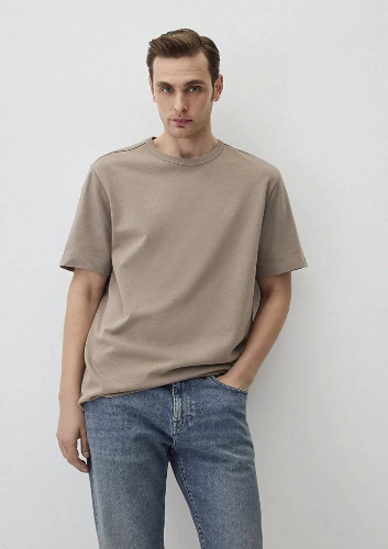 Resim Mavi Regular Erkek  T-shirt M0611903-70321