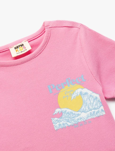 Resim Koton Kız Çocuk T-shirt 5SKG10114AK